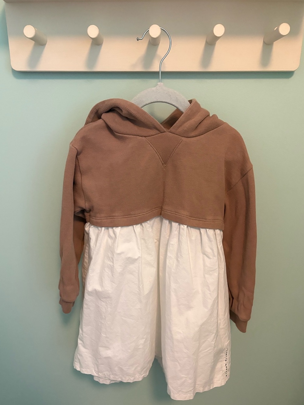 ZARA COMBINATION HOODED DRESS - Picture 3 of 8